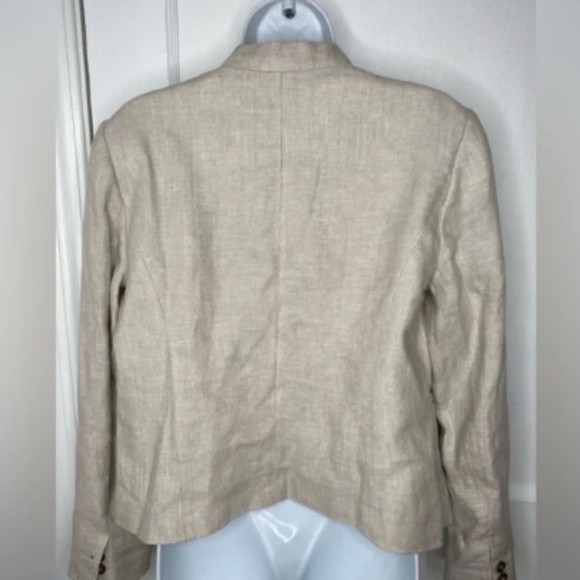 ANN TAYLOR LOFT Linen Blazer in beige - size 4 - Picture 5 of 5